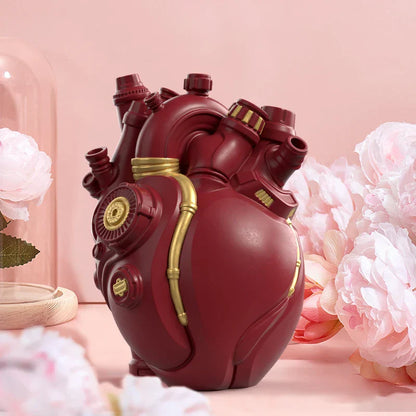 DecorBites™ Heart Cardiac Vase Resin Desktop Decoration Ornaments