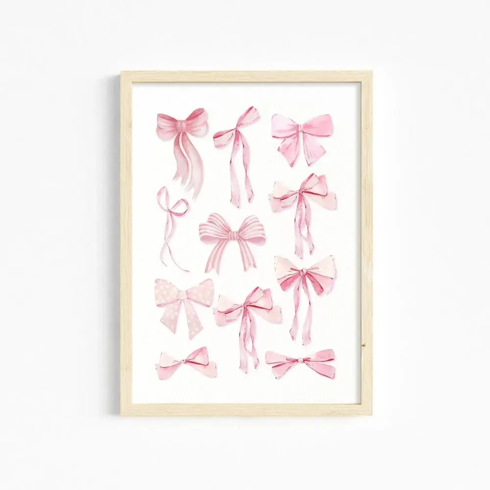 DecorBites™ Chic Pink Wall Art for Girls’ Room