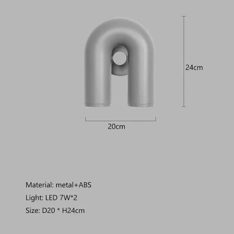 DecorBites™ LED Macaron Pendant Chandelier - Modern U Shape Hanging Lamp