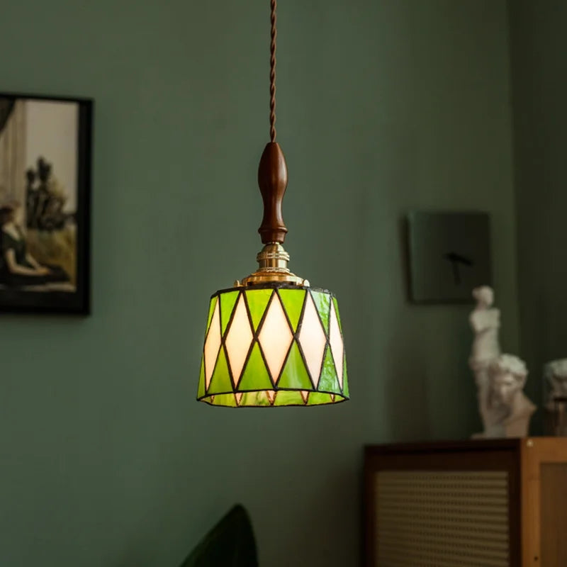 Green Vintage Pendant Light