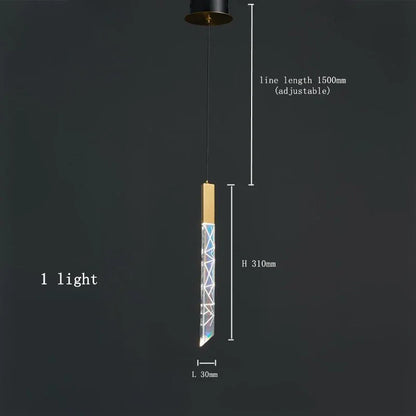 DecorBites™ Gold Crystal LED Chandelier for Modern Loft Living Room Staircase