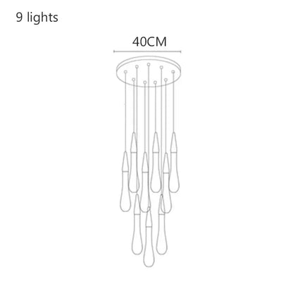 DecorBites™ Crystal Drop Chandelier: Elegant Lighting for Home Decor, Living Room, Dining Room, Lobby