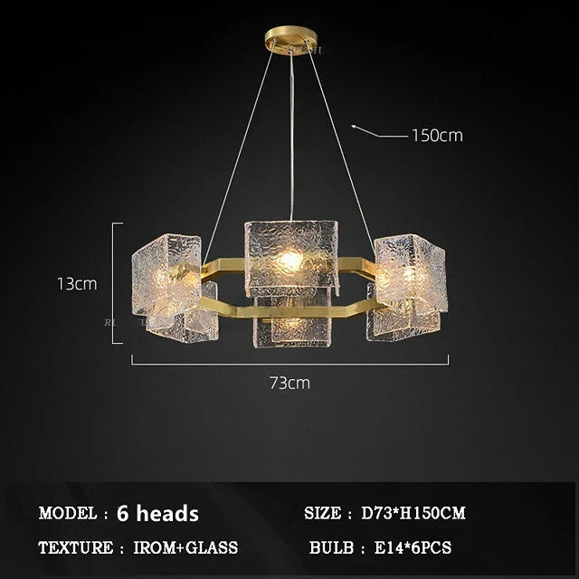 DecorBites™ Crystal Ceiling Chandelier: Modern Luxury Pendant Light for Living Room and Restaurant
