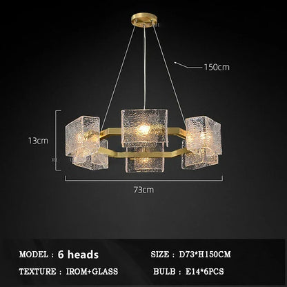 DecorBites™ Crystal Ceiling Chandelier: Modern Luxury Pendant Light for Living Room and Restaurant