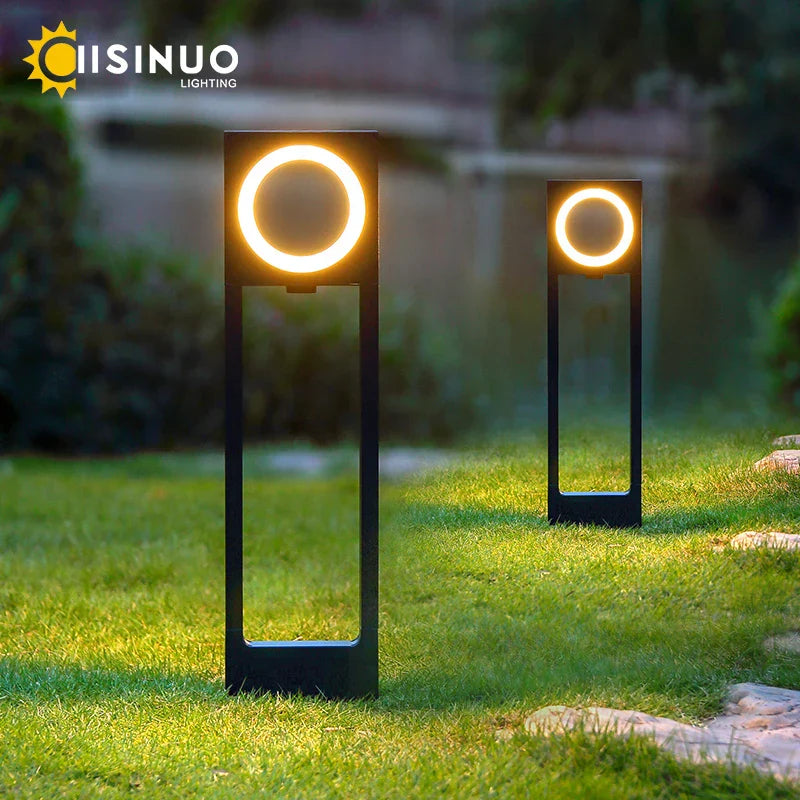Farola LED DecorBites™ de 12 W con base de aluminio para jardín, sendero, patio o entrada de vehículos.