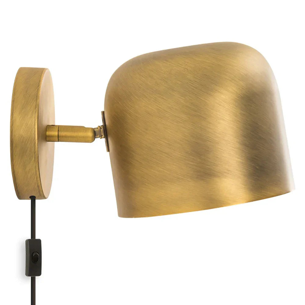 Decorbites™ Gold-Eisen Vintage Wandlampe, moderner amerikanischer Stil, LED-Spiegellicht E27