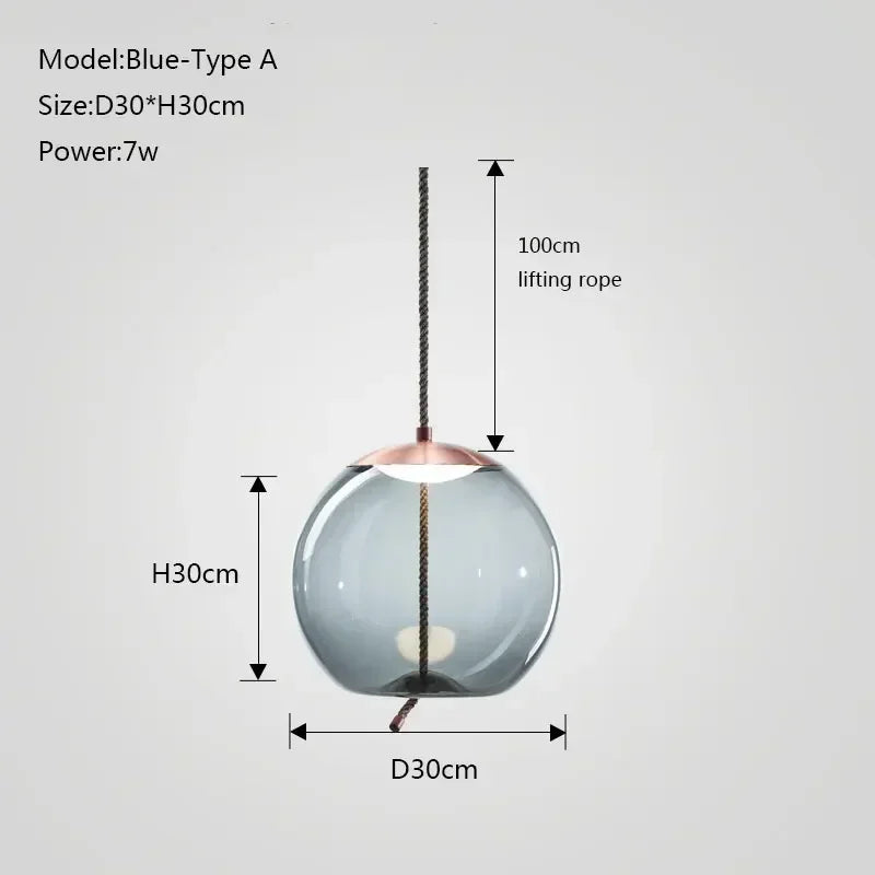 DecorBites™ Glass Chandelier Knot Pendant Lamp for Bedroom Kitchen Dining Room