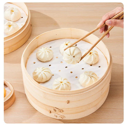 أوراق تزيين مقلاة الهواء بالبخار من ديكوربايتس™ - 100 قطعة من أدوات الخبز غير اللاصقة الماصة للزيت