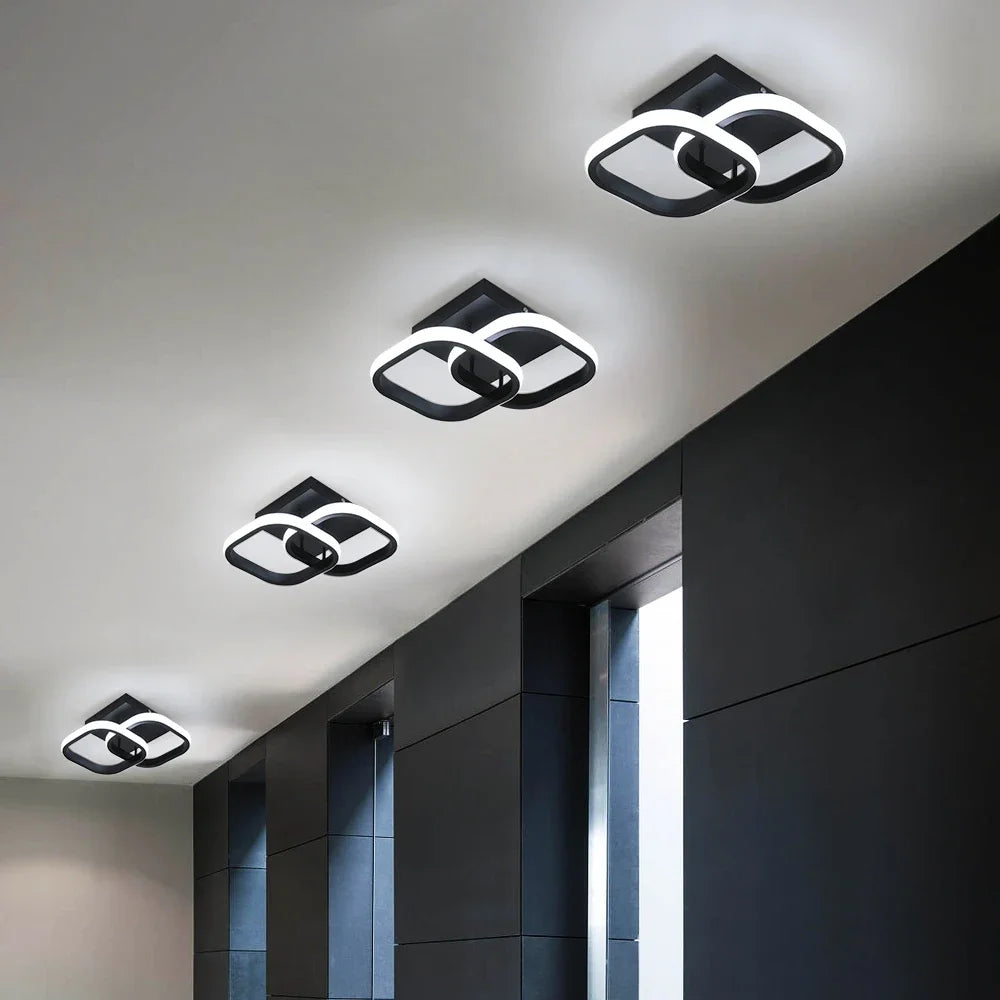 DecorBites™ Acrylic LED Ceiling Lamp: Modern Home Decor Lighting for Bedroom, Corridor, Balcony