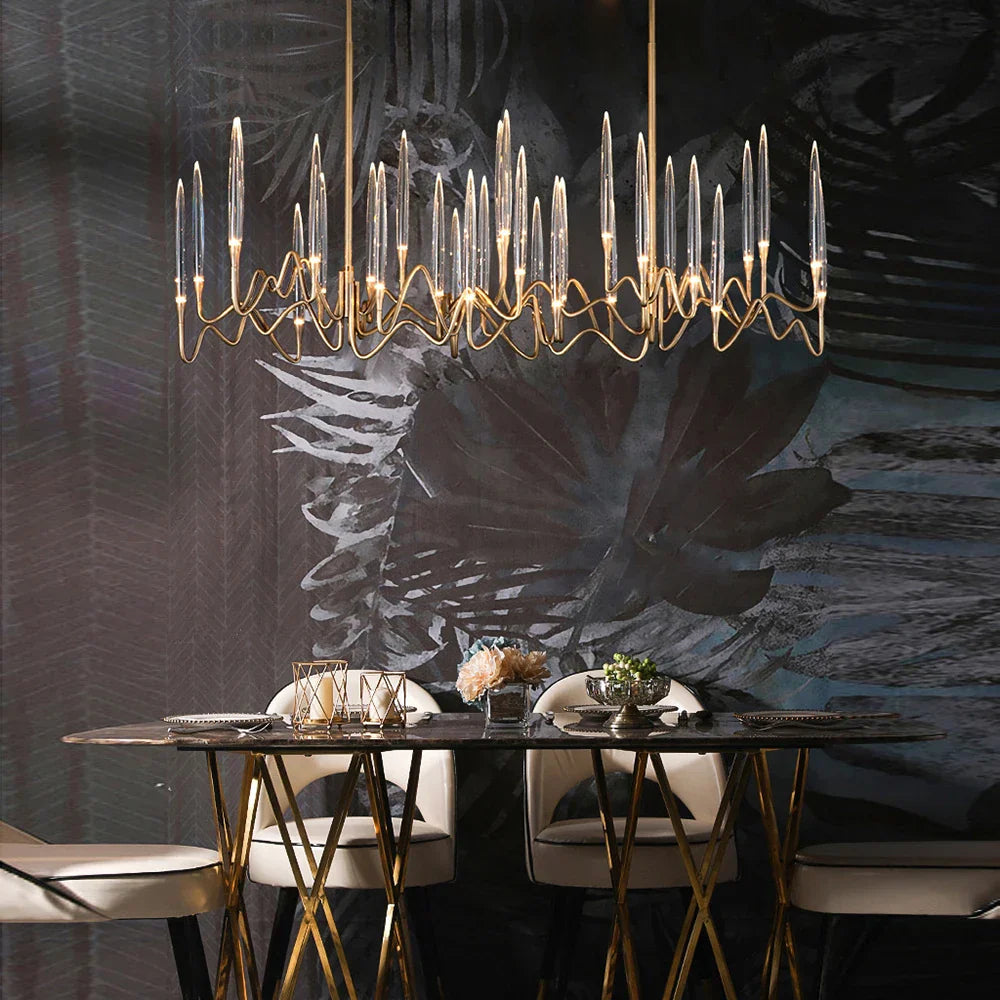 Aplique de pared DecorBites™ Crystal Candle: Lámpara retro de lujo para la decoración de la sala de estar.