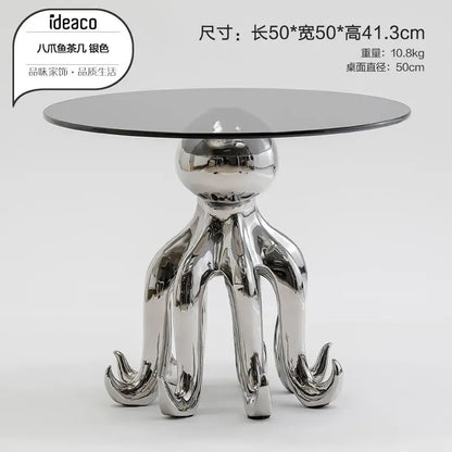 DecorBites™ Octopus Glass Side Table - Nordic Design Creative Living Room Furniture