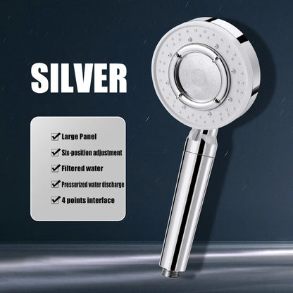 DecorBites™ Large Panel Adjustable High Pressure Shower Head for Eco-Friendly Rainfall Experience
