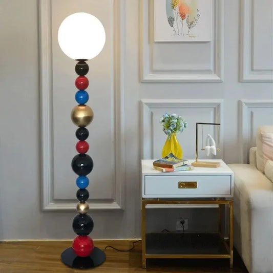 DecorBites™ Colorful Glass Ball Floor Lamp for Living Room and Bedroom