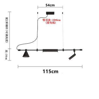 DecorBites™ Black Nordic Designer Chandelier for Dining Room & Kitchen, Minimalist Home Decor Lighting