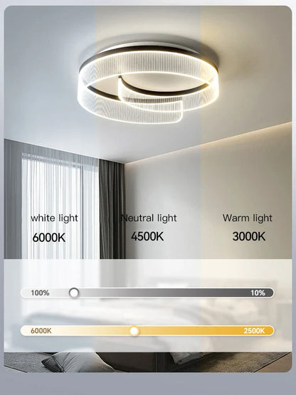 DecorBites™ LED Chandelier: Modern Luxur Ceiling Lighting for Living Room, Bedroom, Kitchen, Study