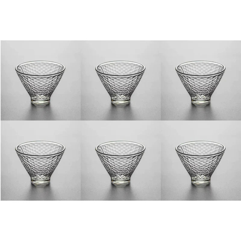 DecorBites™ Japanese Tea Cup Set of Cute Heat-resistant Glass Mugs and Teacups