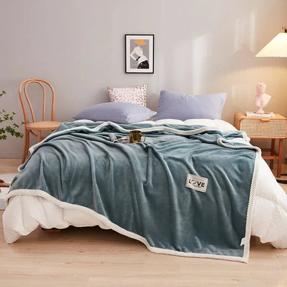 Decobites Milk Velvet Plush Blanket: Soft & Cozy Winter Bedding