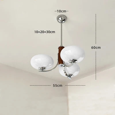 DecorBites™ Glass Chandelier: Bauhaus Art for Living Room, Bedroom, Study, Hall, Restaurant