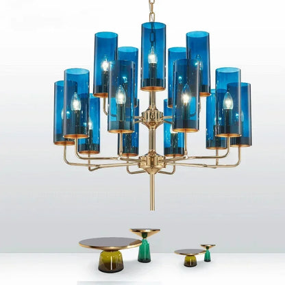 DecorBites™ American Lustre Glass Chandelier LED Pendant Light Fixture