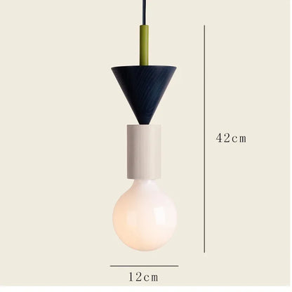 Decorbites™ Bunte nordische Holz-Hängeleuchter für die Restaurantdekoration