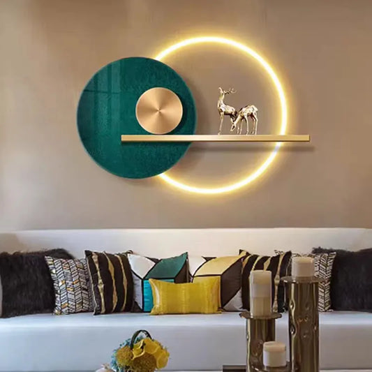 Aplique de pared LED DecorBites™ de metal colorido. Lámpara minimalista moderna para salón y mesilla de noche.