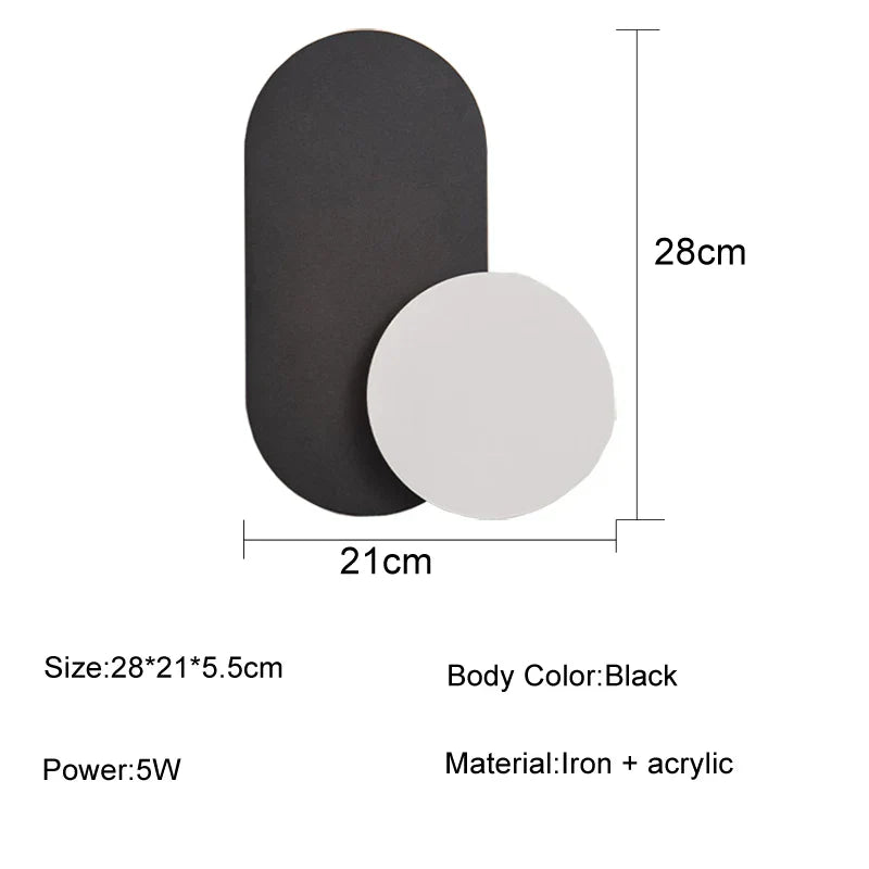 DecorBites™ LED Wall Lights for Modern Living Room, Bedroom, and Study Decor