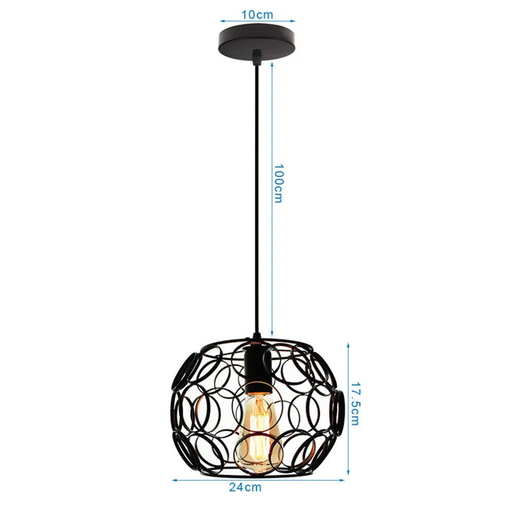 DecorBites™ Industrial Black Mini Pendant Light for Dining Room, Bar, and Clothing Store