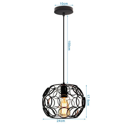DecorBites™ Industrial Black Mini Pendant Light for Dining Room, Bar, and Clothing Store