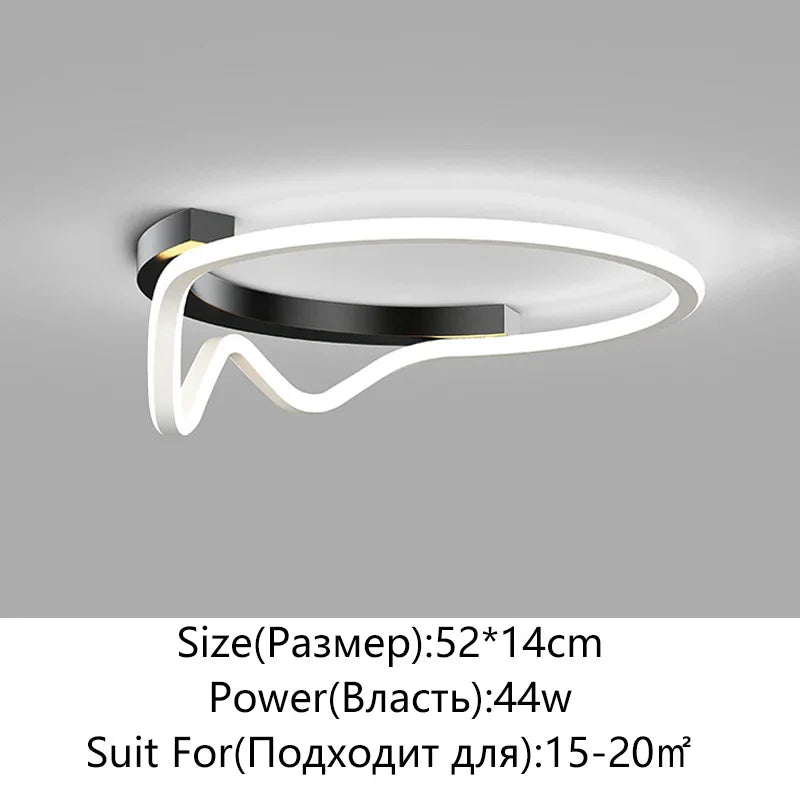 ديكوربايتس™ مصباح سقف LED دائري هندسي للديكور المنزلي