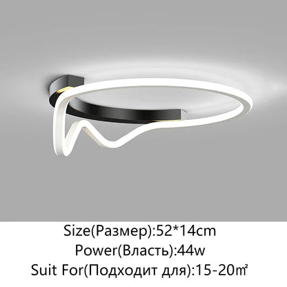 ديكوربايتس™ مصباح سقف LED دائري هندسي للديكور المنزلي