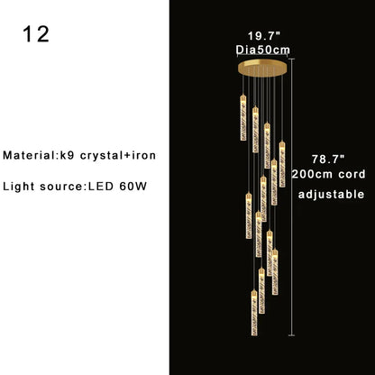 DecorBites™ High-ceiling Room Pendant Lights Adjustable Luxury Fixture