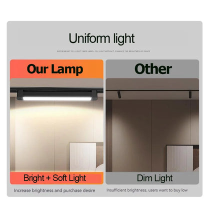 DecorBites™ LED Track Light Set for Home Decor - Modern Chandelier Lamp with Rail System