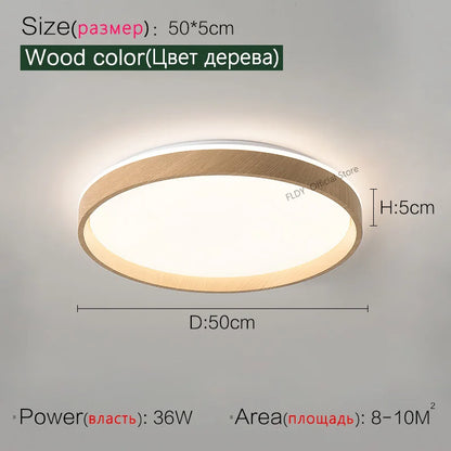 DecorBites™ LED Ceiling Lamp: Simple Modern Round Study Bedroom Balcony Light