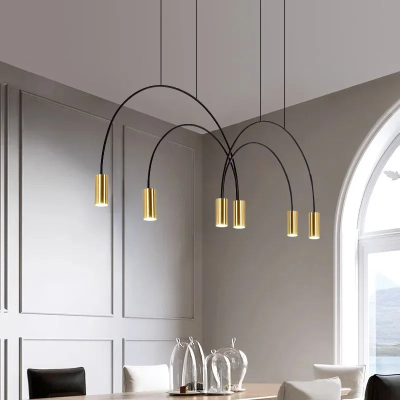 DecorBites™ Arc Pendant Light Chandelier - LED Suspension Lamp for Kitchen Island