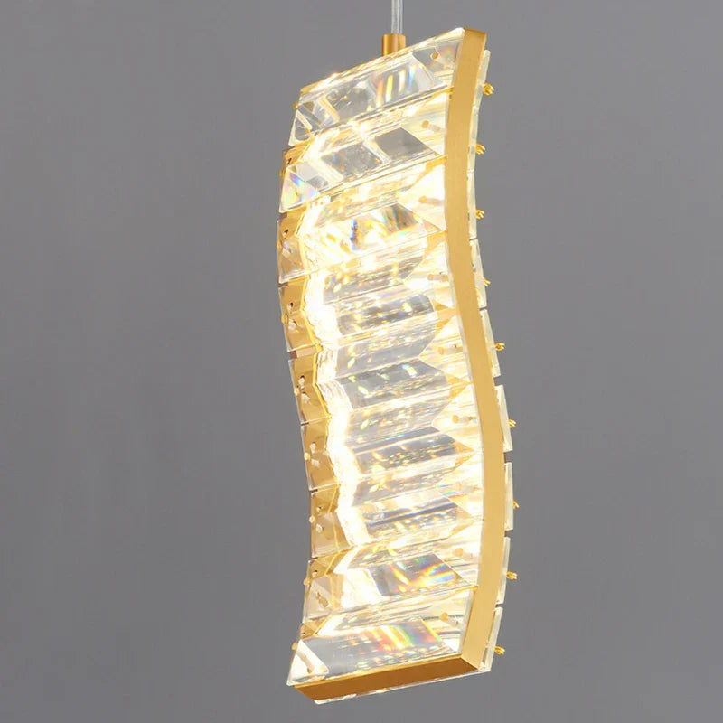 DecorBites™ Deluxe Crystal Spiral Slinglights for Hotel Lobby, Dining Room Decor