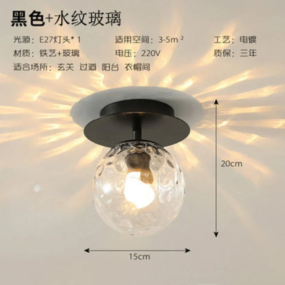 DecorBites™ Gold Ball Glass Ceiling Lamp: Modern Nordic Living Room Lights for Loft Decor