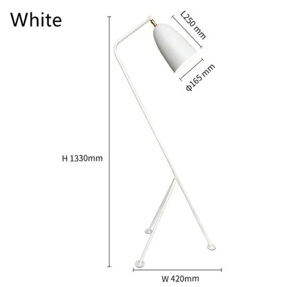 DecorBites™ Grasshopper Floor Lamp: Retro Nordic Macaron Design for Living Room, Bedroom, Study
