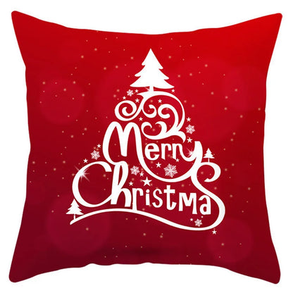 DecorBites™ Christmas Santa Claus Snowflake Pillow Cover 18x18inch