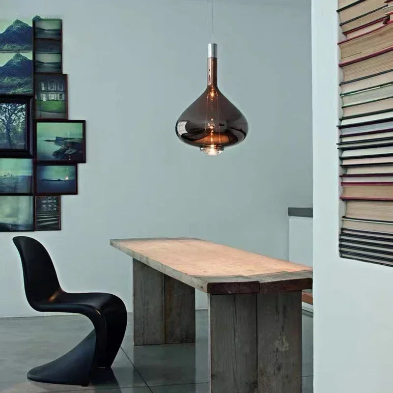 DecorBites™ LED Glass Pendant Lamp: Hotel Kitchen Restaurant Bar Chandeliers Lighting