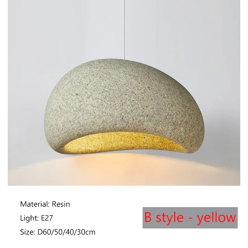 DecorBites™ Japanese Wabi Sabi LED Pendant Lamp Modern Simple Living Room Bedroom Chandelier