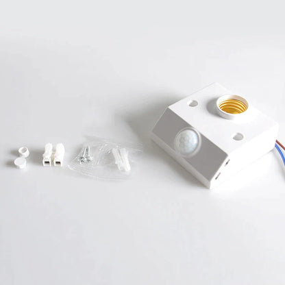 DecorBites™ Infrared Motion Sensor E27 Holder: Adjustable Time & Sensitivity