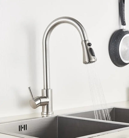 DecorBites™ Brass Bathroom Faucet Set - Kitchen Mixer Tap and Shower Combo