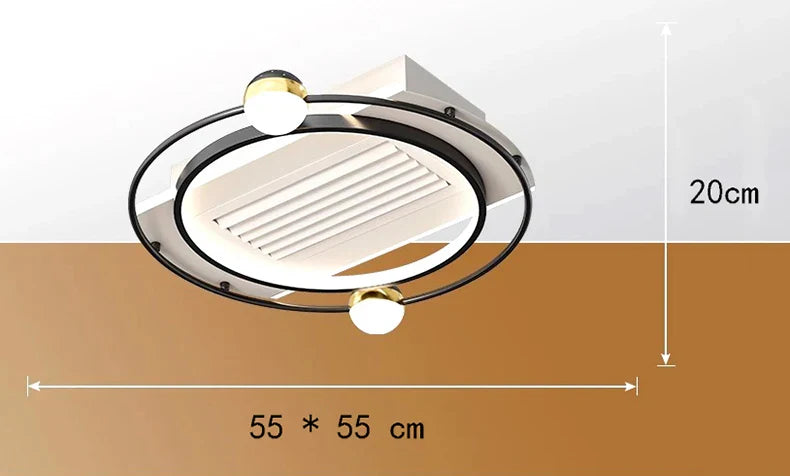 DecorBites™ Kids Bedroom Ceiling Fan with Remote Control and Modern LED Light