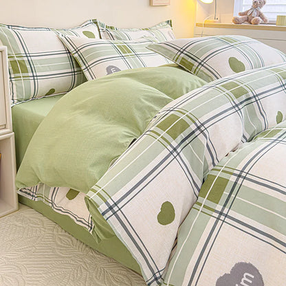 طقم أغطية سرير قطنية مطبوعة من DecorBites™: أغطية سرير فردية سميكة ومريحة للكبار والصغار