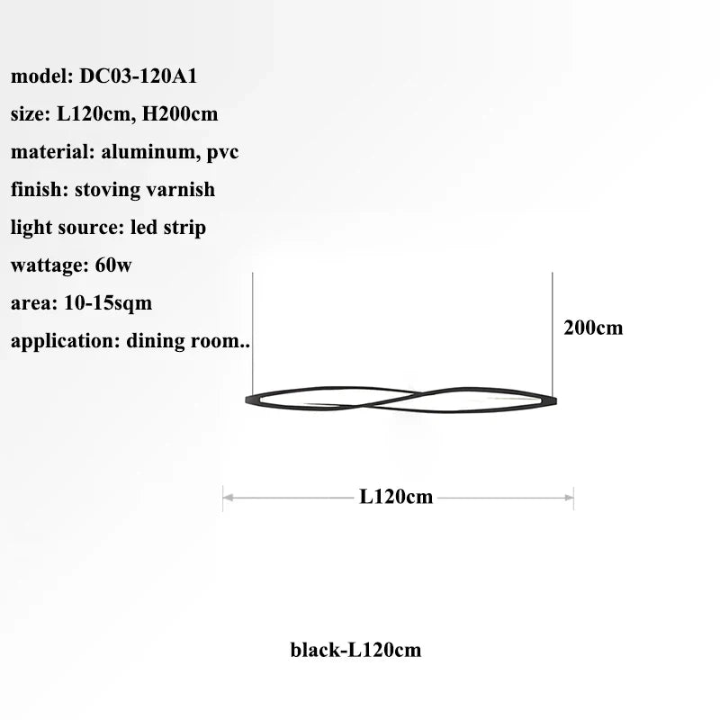مصباح معلق LED من الألومنيوم من DecorBites™ لإضاءة جزيرة الطعام والمطبخ والمنزل المعلق