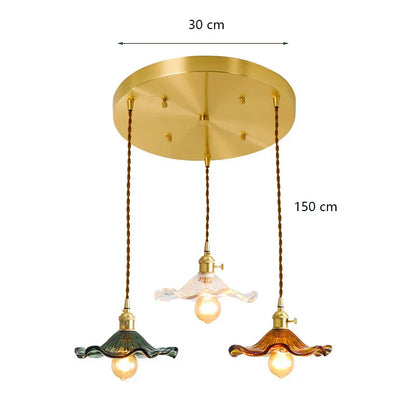 DecorBites™ Lotus Leaf Pendant Lights: Modern Nordic Glass Pendant Lamp for Bedroom, Dining Room, Kitchen