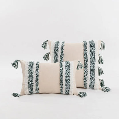 DecorBites™ Boho Style Tufted Cushion Cover for Living Room Sofa and Chair