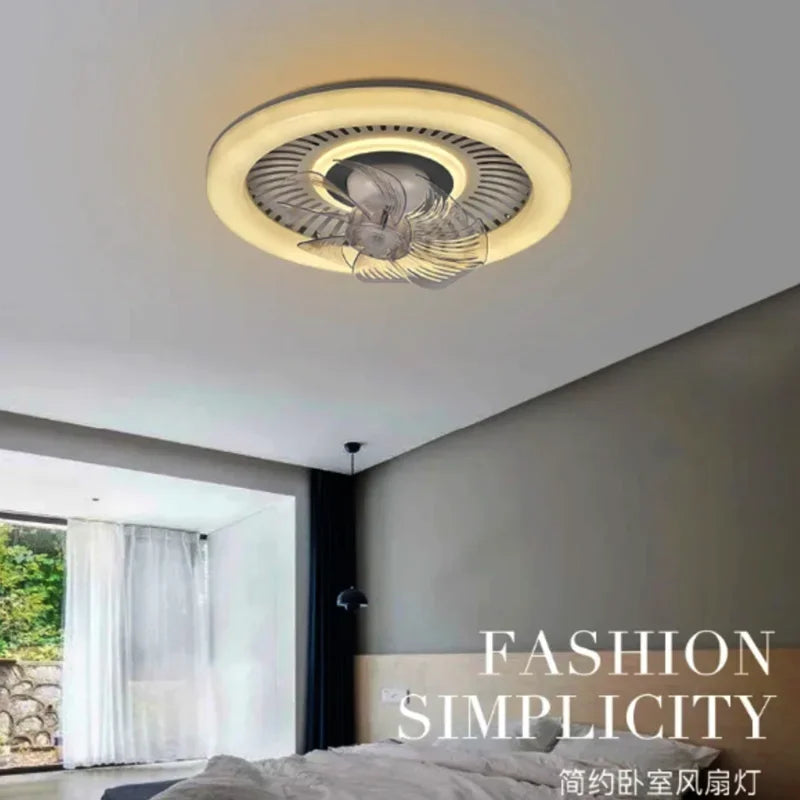 DecorBites™ 360 Rotating Air Supply LED Ceiling Fan with Quiet DC Motor.