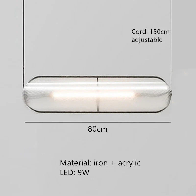 DecorBites™ LED Pendant Lamp: Modern Adjustable Warm Cord Light for Home, Office, and Dining Space