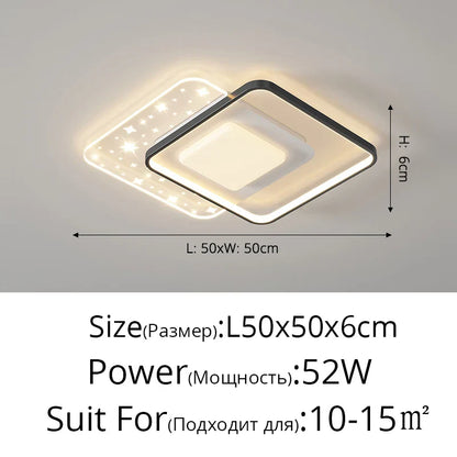 DecorBites™ LED Round Ceiling Light – Modern Nordic Indoor Lamp for Living Room, Bedroom, Dining Room